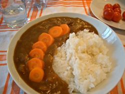 サトウのご飯でカレーライス